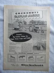 1956 Cockshutt Print AD Farm Equipment Advertisement Large 14×10″