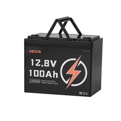 2 Pack 12V 100Ah LiFePO4 Battery, Up to 15000 Cycles, Deep Cycle Lithium Iron Ph