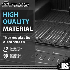 5FT Truck Bed Mat Liner Fit for 2005-2023 Toyota Tacoma Double Cab All Weather