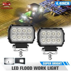 Pair 4” inch 50W LED Spot work Lights Fit Caterpillar Construction Equipment