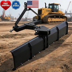 3-Point Rear Grading Blade for CAT 0 & CAT 1 Tractors 52″ Steel Farm Duty Heavy