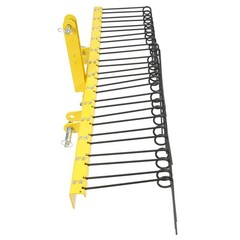 60″ 3 Point Pine Straw Landscaping Rake For Cat 0 Cat 1 Tractor Rake Attachments