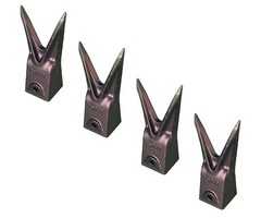 4 – Hensley Style Twin Tiger Bucket Rock Tooth – X156WTL
