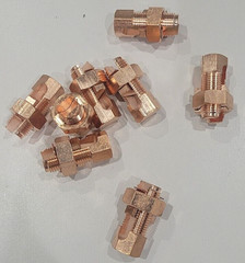 2 new 6-2 COPPER SPLIT BOLT WIRE CONNECTOR – BEST VALUE!