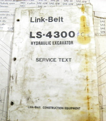 LINK BELT LS-4300 LS4300 SERVICE TRAINING TEXT