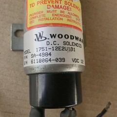 WOODWARD 1751-12E2U1B1 FUEL SHUTOFF SOLENOID SA-4984