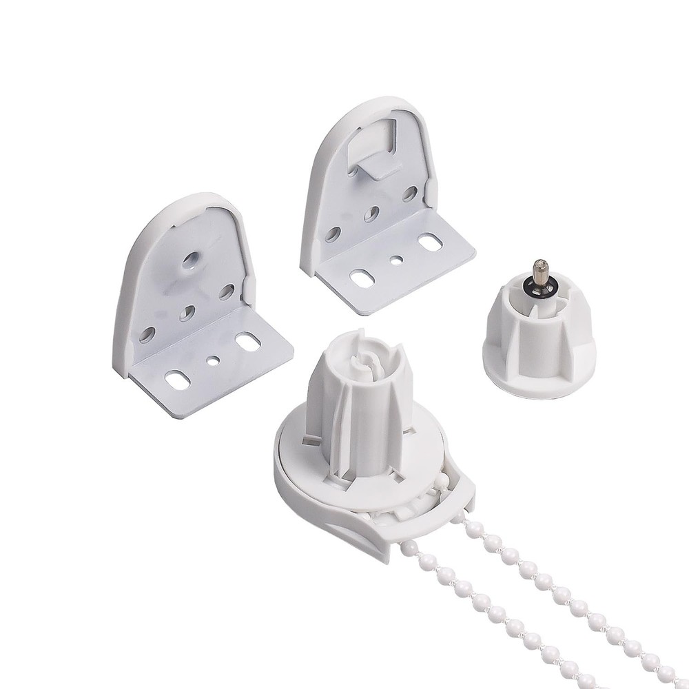 28mm Roller Blind Brackets Upgrade 1.69″W x 1.85″H, White