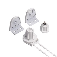 28mm Roller Blind Brackets Upgrade 1.69″W x 1.85″H, White