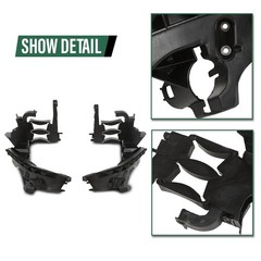 Headlight Mount Bracket Support Base LH RH Audi A4S4 B8 Allroad 08-12 Black
