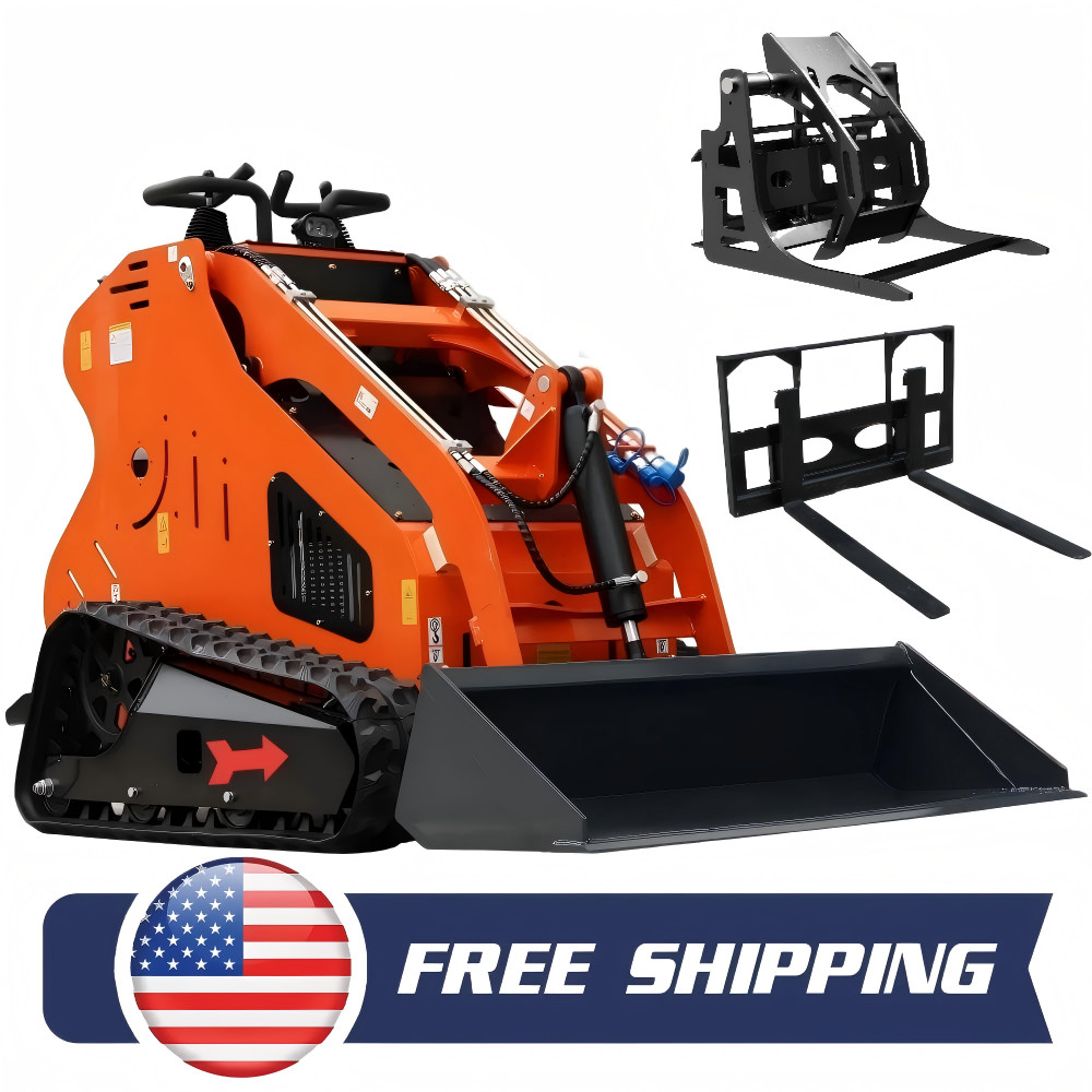 Mini Skid Steer Loader24hp Hydraulic System Electric Start 2026New Free ship