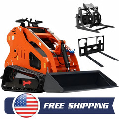 Mini Skid Steer Loader24hp Hydraulic System Electric Start 2026New Free ship