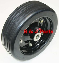 BUSH HOG FINISH MOWER WHEEL 10″x 3.25″-SOLID MOLDED TIRE- 87750
