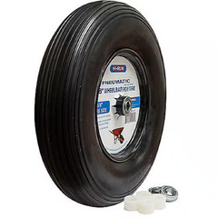 8 In. Pneumatic with Universal Bearing Kit and Grease Fitting (Rib)