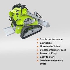 Upgraded 2026 Brand New 25HP Mini Skid Steer Track Loader Dual Pump USA Spot