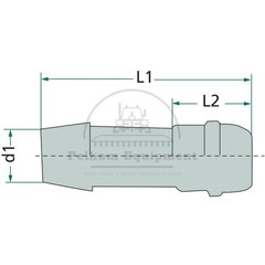 Steel Hose Connector M14 x 1.5 R1/4″ Zinc Plated for 6mm Fuel Hoses