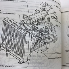Maintenance Manual Diesel Engine D3 Industrial Heavy Equipment Mechanic Japan