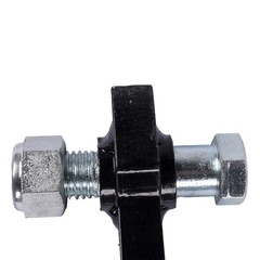 Single L-shaped Bracket fits for Mini Excavator Hydraulic Clip Thumb Three Holes