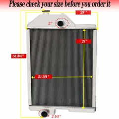 4-Row 70MM Core Aluminum Radiator Fit John Deere 4430 AR61879 AR60337 AR61878