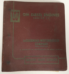 GM Diesel Engine Series 71 Manual Book LeTourneau Westinghouse Master Parts 1955