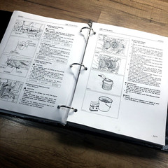 Kubota L2250 L2550 L2850 Tractor Service Repair Manual Shop Book In Hard Binder