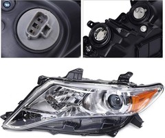 09-16 Toyota Venza Halogen Headlight Left Driver Black Housing Clear Lens