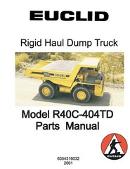 Euclid R40C 404TD Series Parts Manual