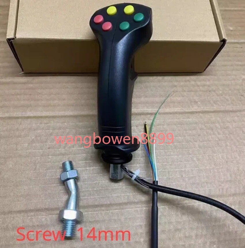 1pc Excavator Harvester Electric Control 6/7 Button Joystick Handle Glue Gear