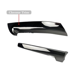 Set LH & RH Grille Molding for 2012 2013 2014 Subaru Impreza Chrome Trim