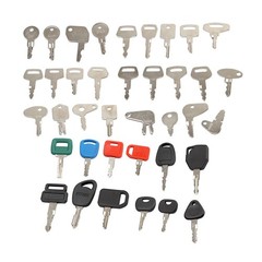 41 Heavy Equipment Key Set for Cat Komatsu JCB Volvo Kubota Bobcat JLG Terex