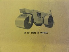 Ingram 4-6 Ton Tandem 8-10 Ton 3 Wheel 35 Ton Pneumatic Rollers Parts Book