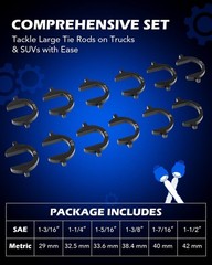 Inner Tie Rod Tool Kit, Inner Tie Rod Tool for Tie Rod black