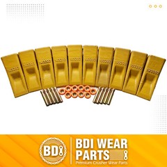 1U3202 Bucket Teeth with Pins 8E6208 Retainers 8E6209 for J200 Series – 20 Set