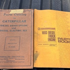 Lot of Vintage CAT Caterpillar Parts Catalogs Manuals TRACTORS ENGINES War Dept