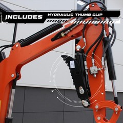 FREE SHIP 1Ton Mini Excavator B&S 13.5HP Crawler Hydraulic Digger