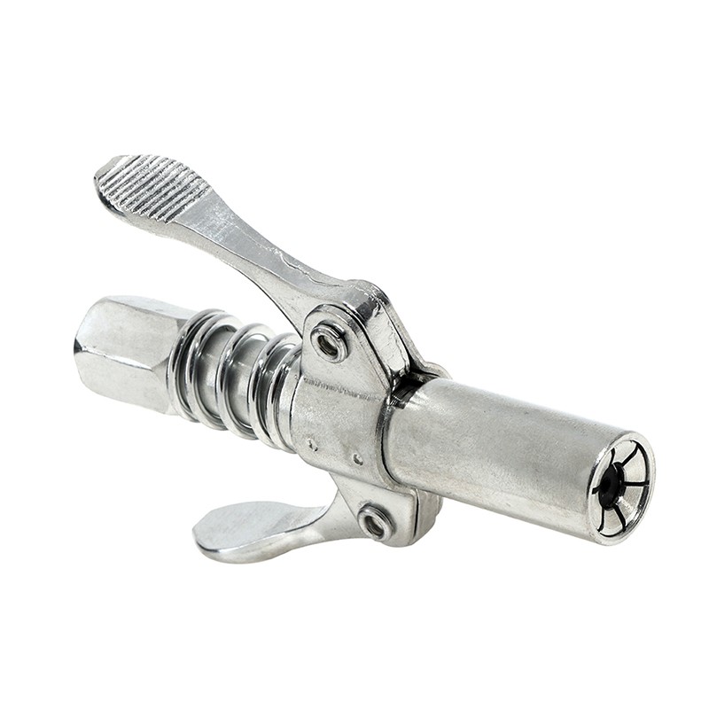 Heavy-Duty Quick Release Grease Gun Coupler Two Press Easy to Push Accessories