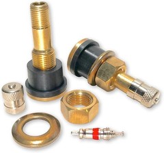 100 pcs TR501 Brass valve stem for skid steer wheel/rim, truck, trailer-tubeless