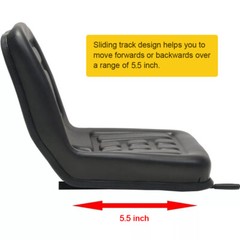 New Tracks Thickly-padded Seat & Backrest w/ 140 mm Slide Universal Tractor Seat
