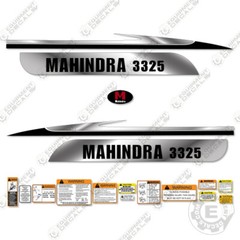 Fits Mahindra 3325 Decal Kit Tractor Reproduction Equipment Decals Silver Vinyl!