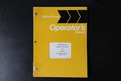 Vintage Payline Group International 580 Rubber-Tired Loader Operator’s Manual