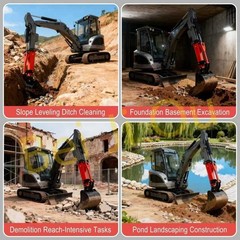 Excavator Arm Extension Kit for 0.8Tons-1.8tons Mini Excavator.