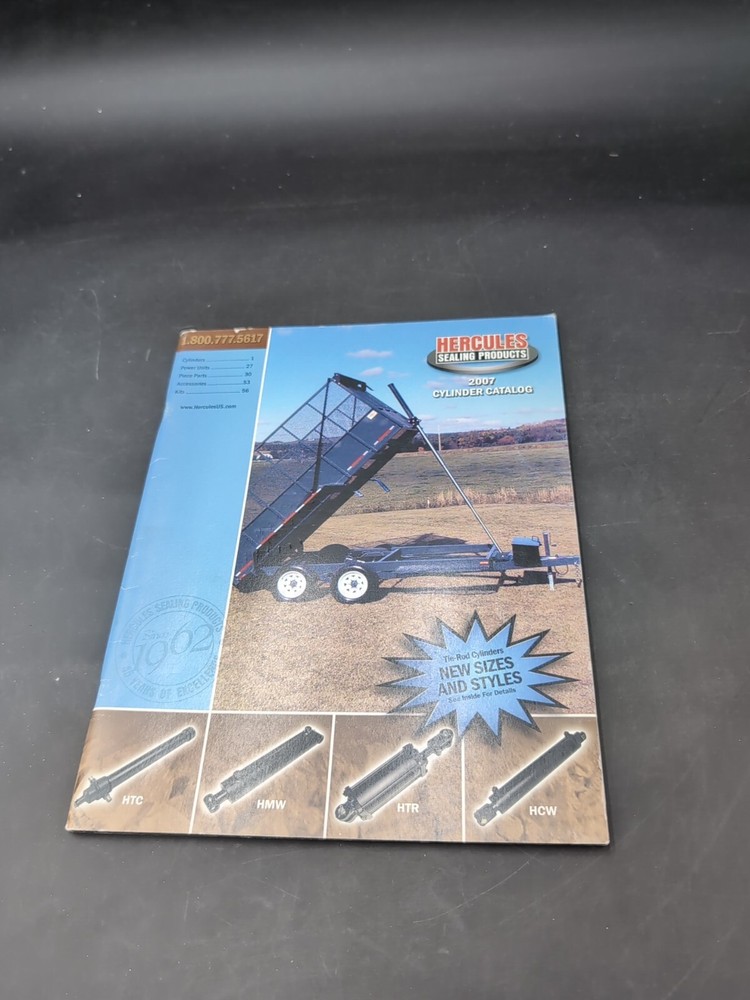 2007 Hercules Parts Catalog Book Manual