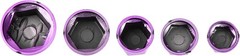 1 Set Screw Cap Motorcycle Motorbike Screw Nut Bolt Cap Cover De Color: Purple