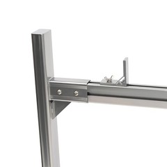 800 lb Aluminium Extendable Adjustable Pickup Bed Ladder Rack Trailer Silver