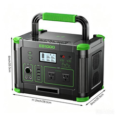 1000W 999Wh Portable Power Station Solar Charger Generator for Back Up Travel