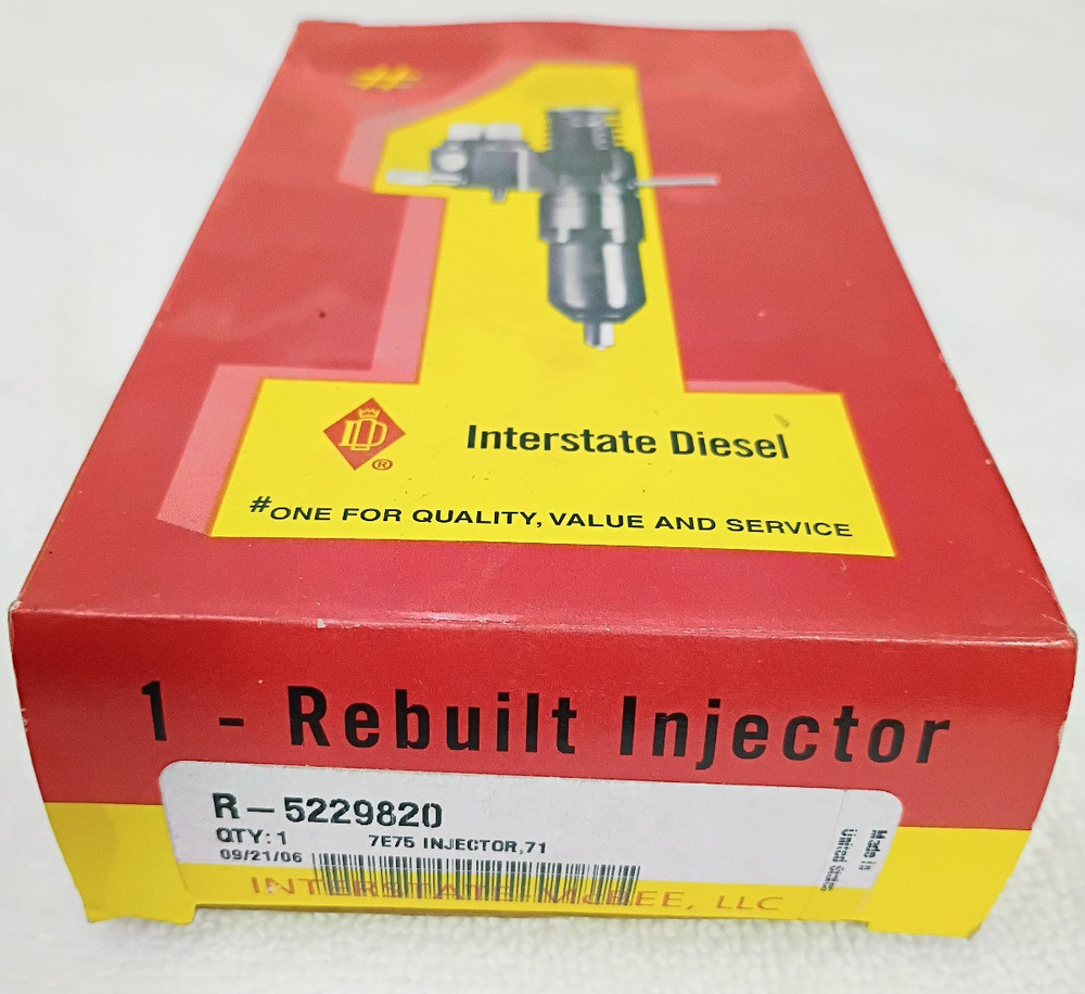 DETROIT DIESEL R-5229820 INJECTOR 7E75 CLASIC Series 71 6 MONTH WARRANTY!