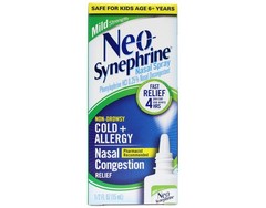 Neo-Synephrine Mild Strength Nasal Spray 15 mL Phenylephrine 0.25% Fast Acting