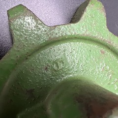 John Deere PK1484H Chain Sprocket 1” shaft 9 teeth approx 5-1/2” diameter