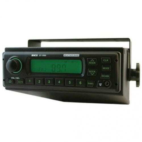 REI Radio ST-1050 12/24 Volt AM/FM/WB/AUX Single Speaker Roof Mount