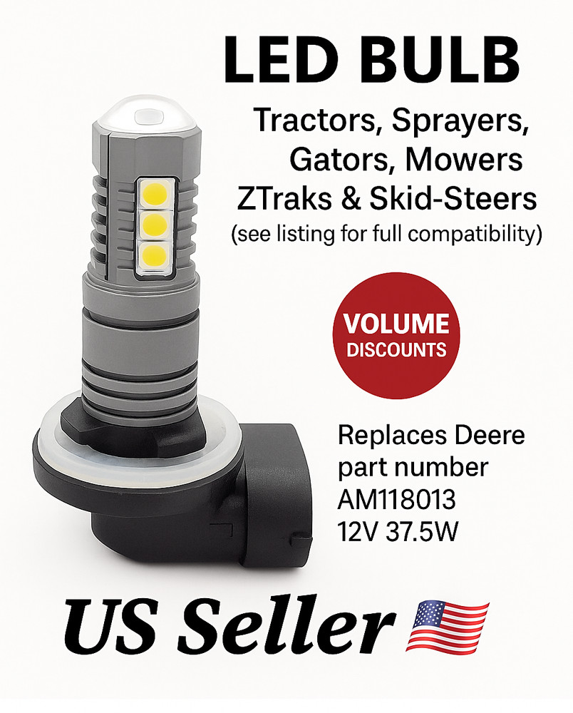 🌟Ultra LED Cab/Roof Work Light Bulb for John Deere 7775 Skid-Steer ⬆️Visibility