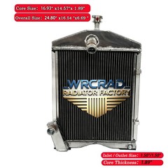 Aluminum Tractor Radiator For Ford 8N 9N 2N Models 86551430 789 790 791 # 8N8005